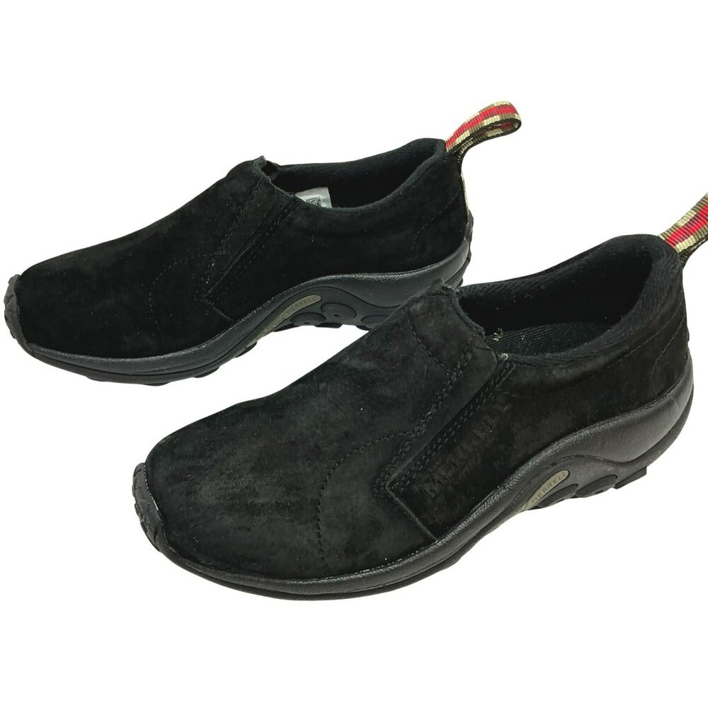 Merrell Jungle Moc Suede Slip-On Shoes Women’s 7 Black NWOT J60826